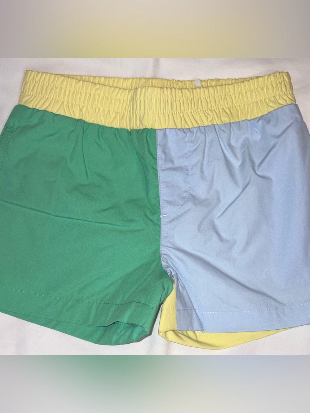 The Beaufort Bonnet Co Sheffield Shorts in Green, Blue & Yellow sz 5 NWT